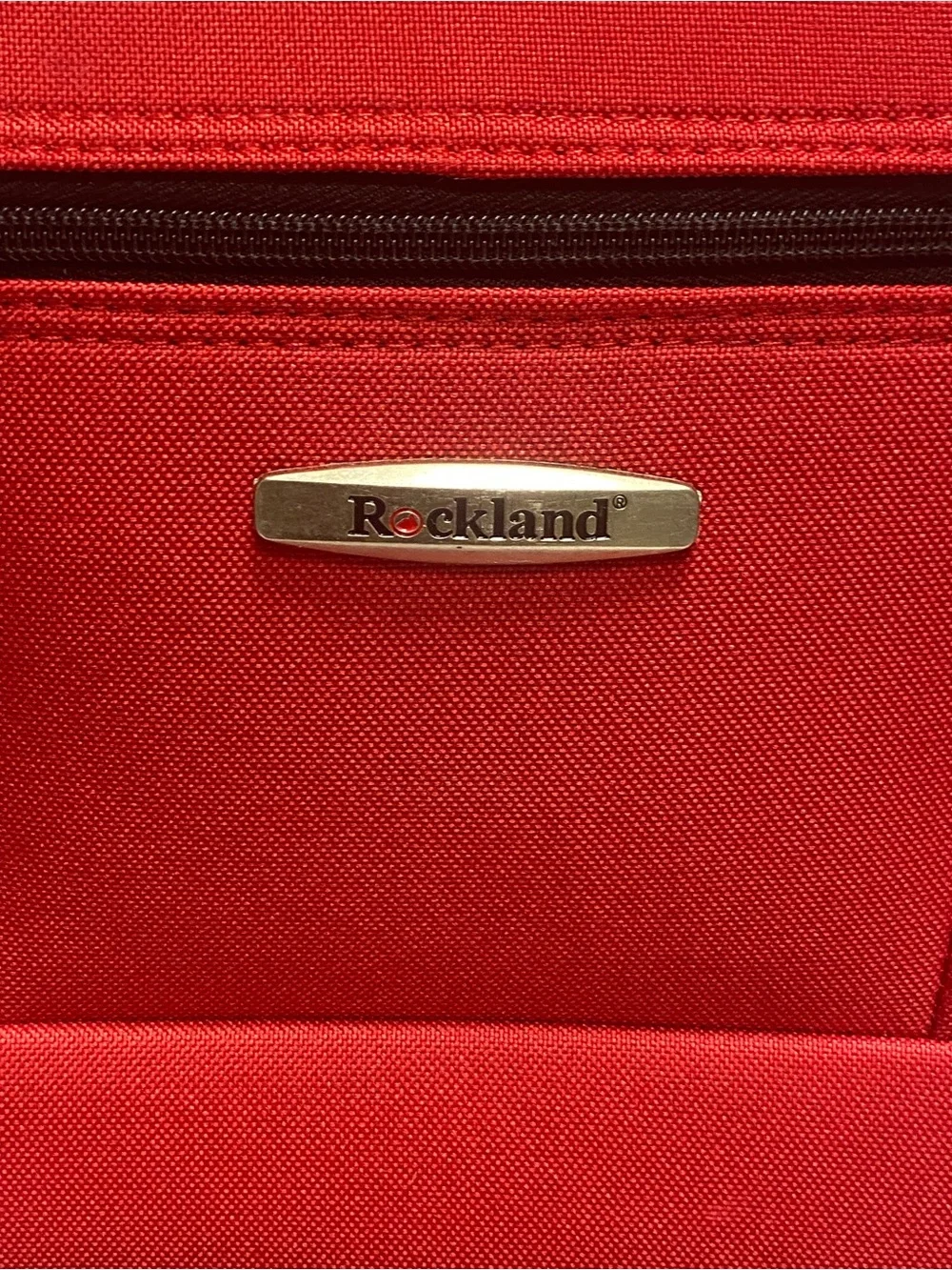 Rockland Lightweight Carry-On Suitcase Soft side Fabric Red/Black